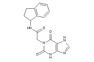 2-(2,6-diketo-3,7-dihydropurin-1-yl)-N-indan-1-yl-acetamide