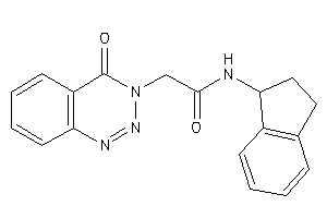 Image of N-indan-1-yl-2-(4-keto-1,2,3-benzotriazin-3-yl)acetamide