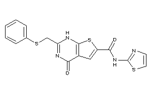 4-keto-2-[(phenylthio)methyl]-N-thiazol-2-yl-1H-thieno[2,3-d]pyrimidine-6-carboxamide