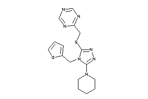 2-[[[4-(2-furfuryl)-5-piperidino-1,2,4-triazol-3-yl]thio]methyl]-s-triazine