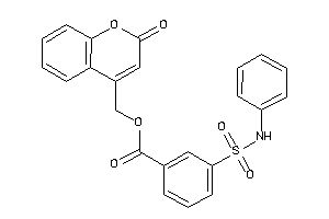 3-(phenylsulfamoyl)benzoic Acid (2-ketochromen-4-yl)methyl Ester