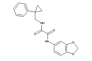 Image of N'-(1,3-benzodioxol-5-yl)-N-[(1-phenylcyclopropyl)methyl]oxamide