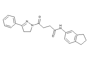 N-indan-5-yl-4-keto-4-(3-phenyl-2-pyrazolin-1-yl)butyramide