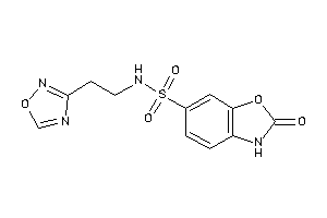 2-keto-N-[2-(1,2,4-oxadiazol-3-yl)ethyl]-3H-1,3-benzoxazole-6-sulfonamide