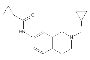 N-[2-(cyclopropylmethyl)-3,4-dihydro-1H-isoquinolin-7-yl]cyclopropanecarboxamide