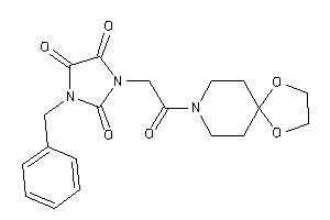 1-benzyl-3-[2-(1,4-dioxa-8-azaspiro[4.5]decan-8-yl)-2-keto-ethyl]imidazolidine-2,4,5-trione