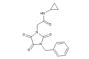 2-(3-benzyl-2,4,5-triketo-imidazolidin-1-yl)-N-cyclopropyl-acetamide