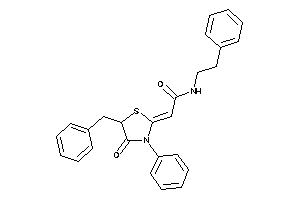 2-(5-benzyl-4-keto-3-phenyl-thiazolidin-2-ylidene)-N-phenethyl-acetamide