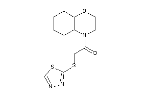 1-(2,3,4a,5,6,7,8,8a-octahydrobenzo[b][1,4]oxazin-4-yl)-2-(1,3,4-thiadiazol-2-ylthio)ethanone