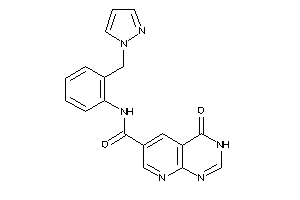 4-keto-N-[2-(pyrazol-1-ylmethyl)phenyl]-3H-pyrido[2,3-d]pyrimidine-6-carboxamide