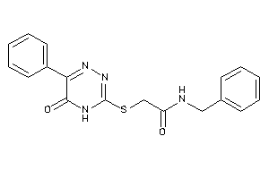 N-benzyl-2-[(5-keto-6-phenyl-4H-1,2,4-triazin-3-yl)thio]acetamide