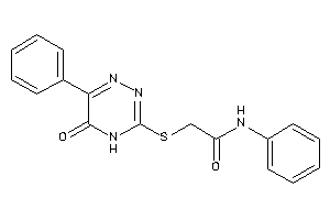 2-[(5-keto-6-phenyl-4H-1,2,4-triazin-3-yl)thio]-N-phenyl-acetamide