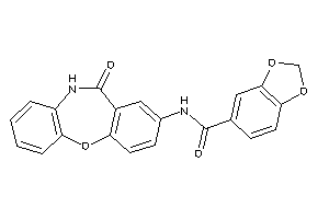 N-(6-keto-5H-benzo[b][1,5]benzoxazepin-8-yl)-piperonylamide
