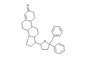 17-(5,5-diphenyltetrahydrofuran-2-yl)-1,2,6,7,8,9,10,11,12,13,14,15,16,17-tetradecahydrocyclopenta[a]phenanthren-3-one
