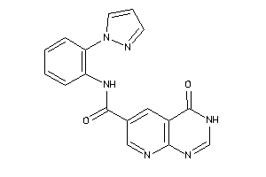 Image of 4-keto-N-(2-pyrazol-1-ylphenyl)-3H-pyrido[2,3-d]pyrimidine-6-carboxamide