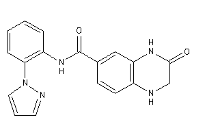 3-keto-N-(2-pyrazol-1-ylphenyl)-2,4-dihydro-1H-quinoxaline-6-carboxamide