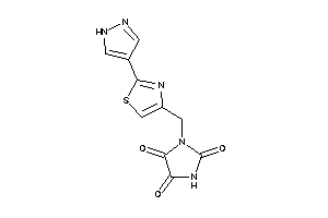 1-[[2-(1H-pyrazol-4-yl)thiazol-4-yl]methyl]imidazolidine-2,4,5-trione