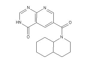 Image of 6-(3,4,4a,5,6,7,8,8a-octahydro-2H-quinoline-1-carbonyl)-3H-pyrido[2,3-d]pyrimidin-4-one