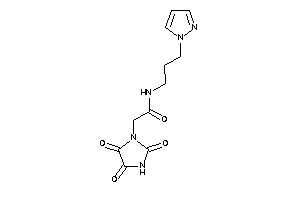 N-(3-pyrazol-1-ylpropyl)-2-(2,4,5-triketoimidazolidin-1-yl)acetamide