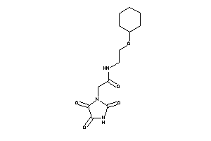 N-[2-(cyclohexoxy)ethyl]-2-(2,4,5-triketoimidazolidin-1-yl)acetamide