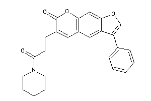 6-(3-keto-3-piperidino-propyl)-3-phenyl-furo[3,2-g]chromen-7-one