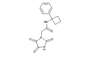 N-(1-phenylcyclobutyl)-2-(2,4,5-triketoimidazolidin-1-yl)acetamide