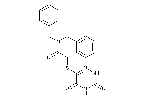 N,N-dibenzyl-2-[(3,5-diketo-2H-1,2,4-triazin-6-yl)thio]acetamide