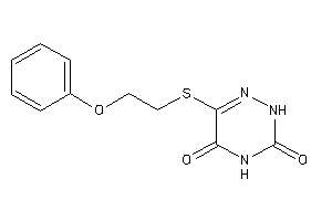 6-(2-phenoxyethylthio)-2H-1,2,4-triazine-3,5-quinone