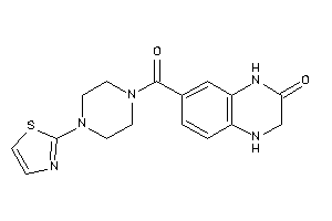 7-(4-thiazol-2-ylpiperazine-1-carbonyl)-3,4-dihydro-1H-quinoxalin-2-one