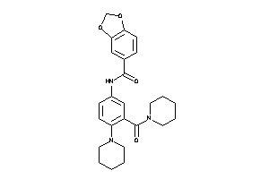 N-[3-(piperidine-1-carbonyl)-4-piperidino-phenyl]-piperonylamide