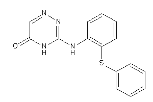 3-[2-(phenylthio)anilino]-4H-1,2,4-triazin-5-one