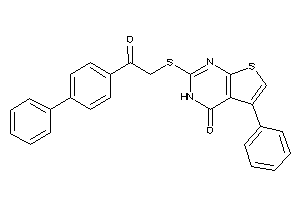 Image of 2-[[2-keto-2-(4-phenylphenyl)ethyl]thio]-5-phenyl-3H-thieno[2,3-d]pyrimidin-4-one