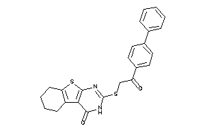 2-[[2-keto-2-(4-phenylphenyl)ethyl]thio]-5,6,7,8-tetrahydro-3H-benzothiopheno[2,3-d]pyrimidin-4-one