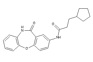 Image of 3-cyclopentyl-N-(6-keto-5H-benzo[b][1,5]benzoxazepin-8-yl)propionamide