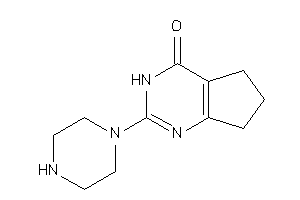 Image of 2-piperazino-3,5,6,7-tetrahydrocyclopenta[d]pyrimidin-4-one