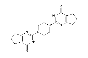 2-[4-(4-keto-3,5,6,7-tetrahydrocyclopenta[d]pyrimidin-2-yl)piperazino]-3,5,6,7-tetrahydrocyclopenta[d]pyrimidin-4-one