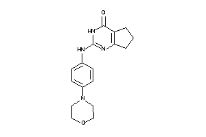 2-(4-morpholinoanilino)-3,5,6,7-tetrahydrocyclopenta[d]pyrimidin-4-one
