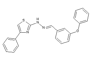 [(3-phenoxybenzylidene)amino]-(4-phenylthiazol-2-yl)amine