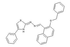 (2-benzoxy-1-naphthyl)methylene-[(4-phenyl-4-thiazolin-2-ylidene)amino]amine