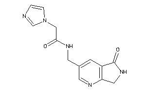 2-imidazol-1-yl-N-[(5-keto-6,7-dihydropyrrolo[3,4-b]pyridin-3-yl)methyl]acetamide