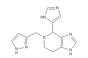 4-(1H-imidazol-5-yl)-5-(1H-pyrazol-3-ylmethyl)-1,4,6,7-tetrahydroimidazo[4,5-c]pyridine