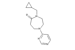 4-(cyclopropylmethyl)-1-(4-pyrimidyl)-1,4-diazepan-5-one