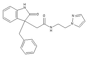 2-(3-benzyl-2-keto-indolin-3-yl)-N-(2-pyrazol-1-ylethyl)acetamide