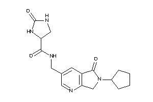 N-[(6-cyclopentyl-5-keto-7H-pyrrolo[3,4-b]pyridin-3-yl)methyl]-2-keto-imidazolidine-4-carboxamide