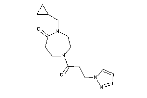 4-(cyclopropylmethyl)-1-(3-pyrazol-1-ylpropanoyl)-1,4-diazepan-5-one