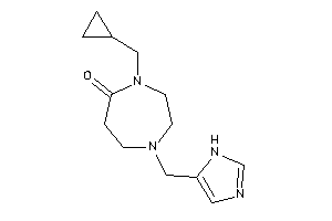 4-(cyclopropylmethyl)-1-(1H-imidazol-5-ylmethyl)-1,4-diazepan-5-one