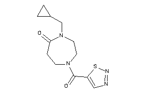 4-(cyclopropylmethyl)-1-(thiadiazole-5-carbonyl)-1,4-diazepan-5-one