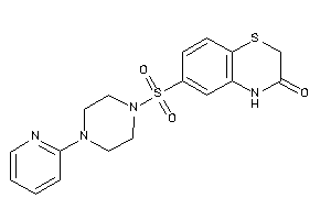 6-[4-(2-pyridyl)piperazino]sulfonyl-4H-1,4-benzothiazin-3-one