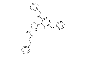 Image of 2-[2-(benzylamino)-2-keto-1-[(2-phenylacetyl)amino]ethyl]-N-phenethyl-thiazolidine-4-carboxamide