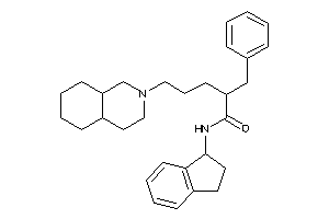 5-(3,4,4a,5,6,7,8,8a-octahydro-1H-isoquinolin-2-yl)-2-benzyl-N-indan-1-yl-valeramide